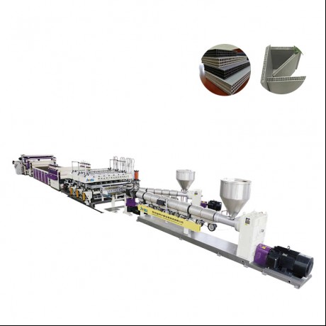 PP-Hohlbau-Schablonenplatte, eine Form, Double-Out-Extrusionslinie