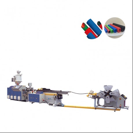 Extrusionslinie für einwandige und doppelwandige Wellrohre aus PA/PE/PP/PVC