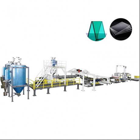 PC PMMA Optic Sheet Extrusionsleitung